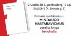 Mindaugo Nastaravičiaus poezijos knygos „Bendratis“ pristatymas