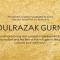 2021 metų Nobelio literatūros premiją pelnė Abdulrazakas Gurnah