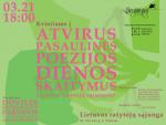 Pasaulinės poezijos dienos skaitymai Lietuvos rašytojų sąjungoje